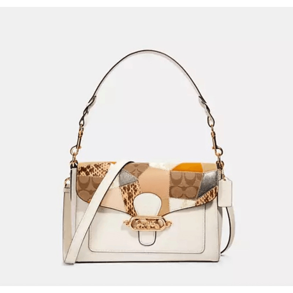 Coach Jade Messenger Bag With Patchwork New NWT
